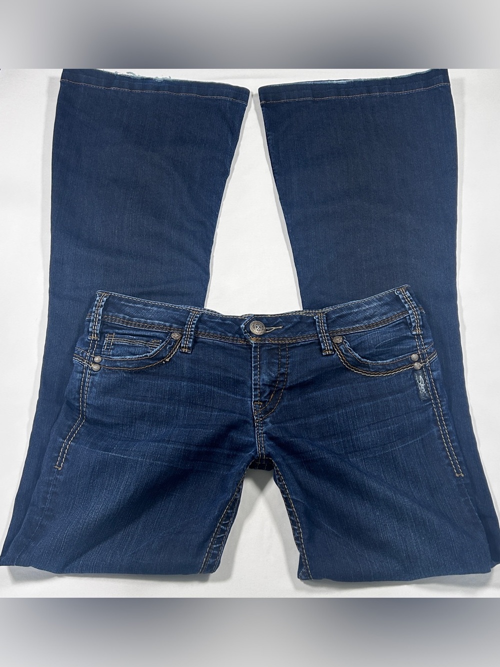 Vintage Low-rise Bootcut Silver Jeans